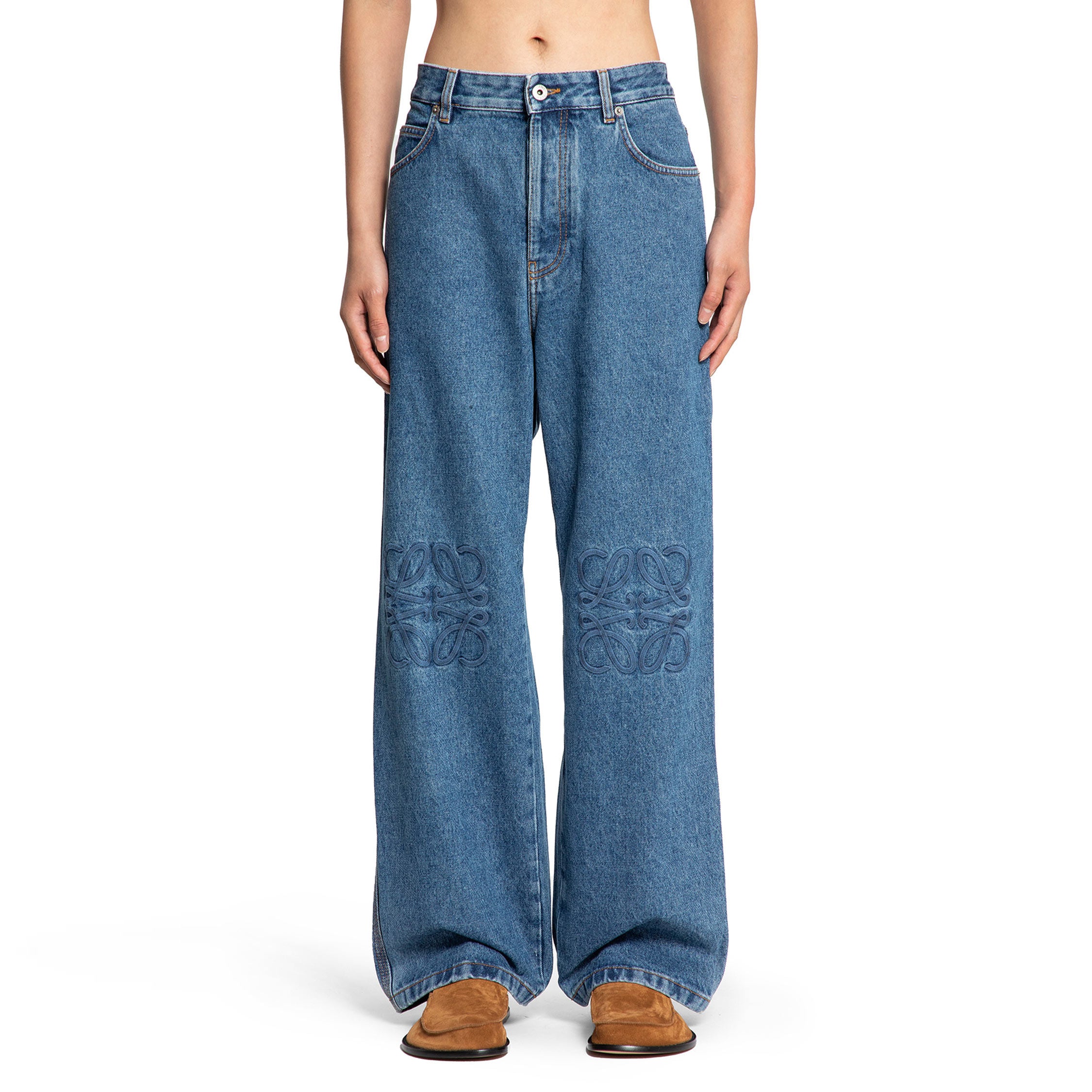 Anagram Baggy Jeans in Denim