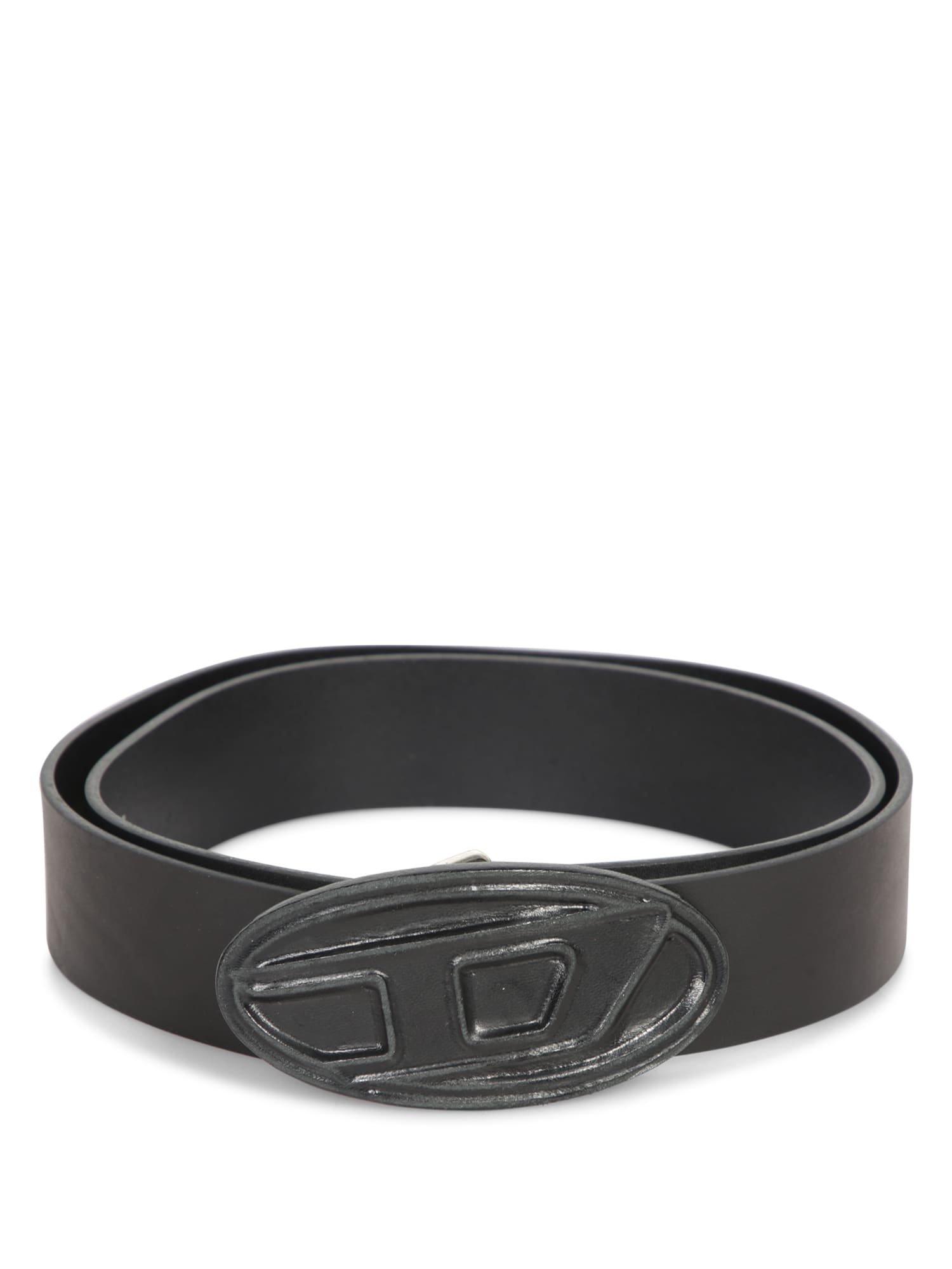 Diesel D Oval Black Belt