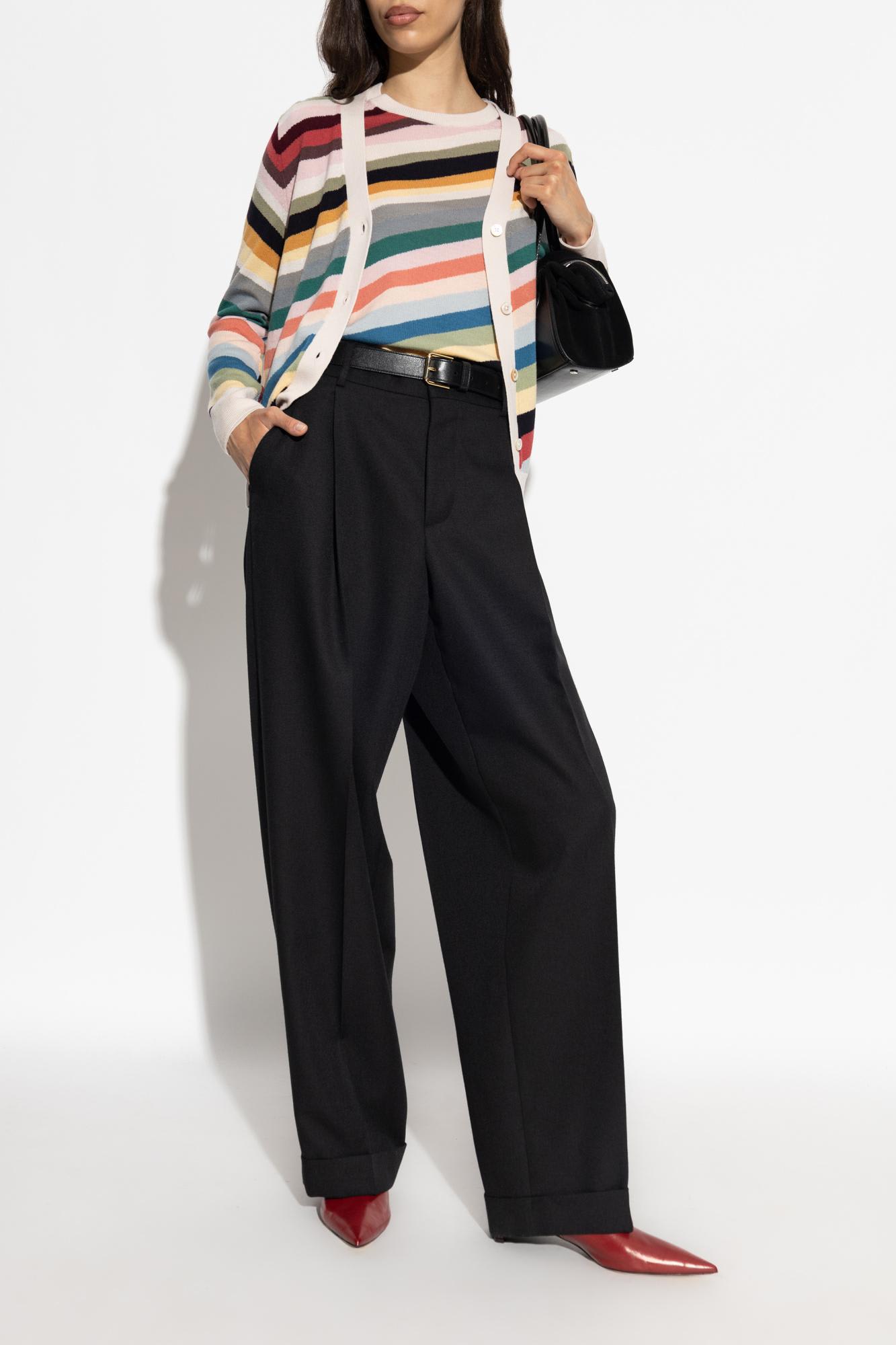 PS by Paul Smith Ps Paul Smith Cardigan With Striped Pattern