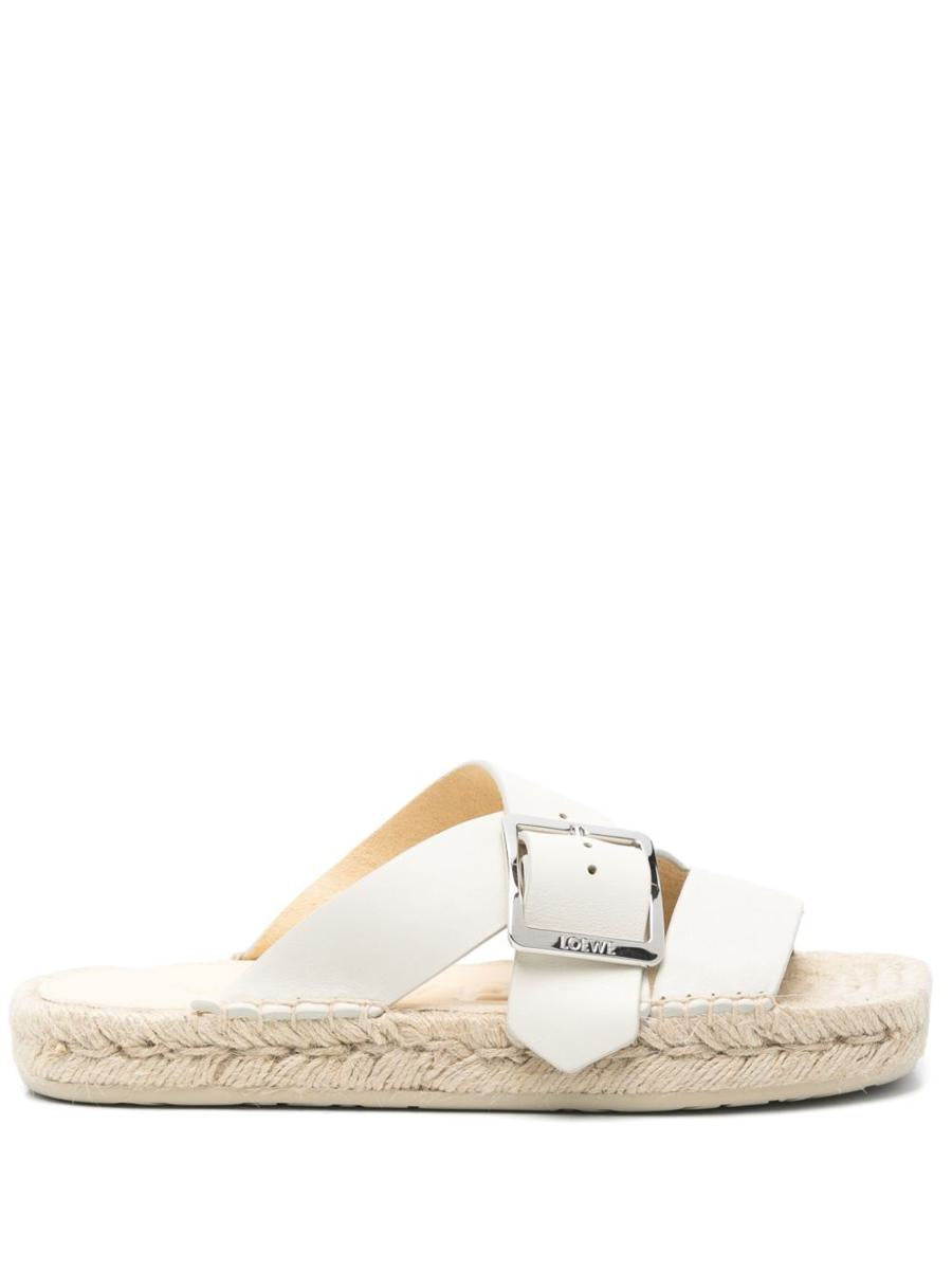 Loewe x Paula's Ibiza Petal Leather Sandals