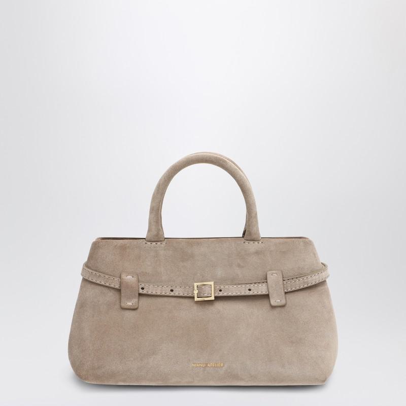 Manu Atelier Le Cambon 25 Cork Bag In Suede