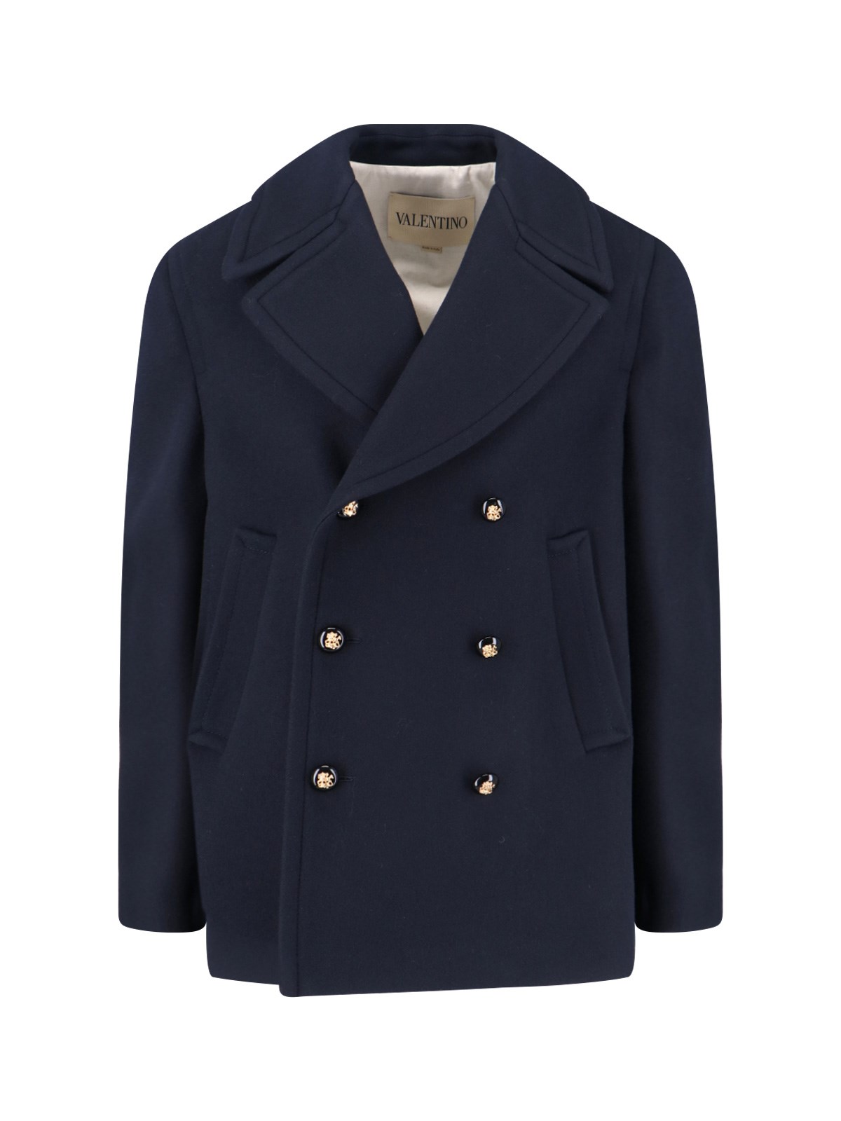 Valentino Double-Breasted Virgin Wool Jacket