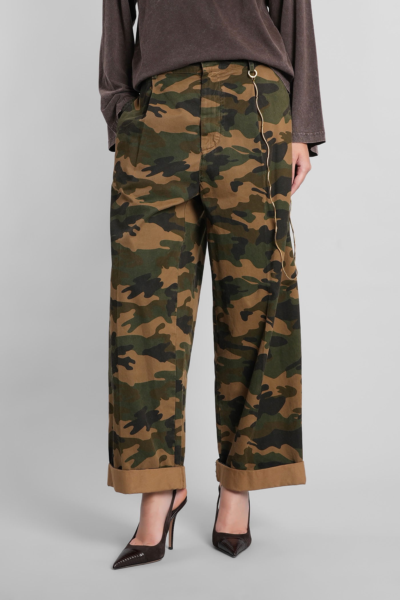 DARKPARK Danielle Pants In Camouflage Cotton