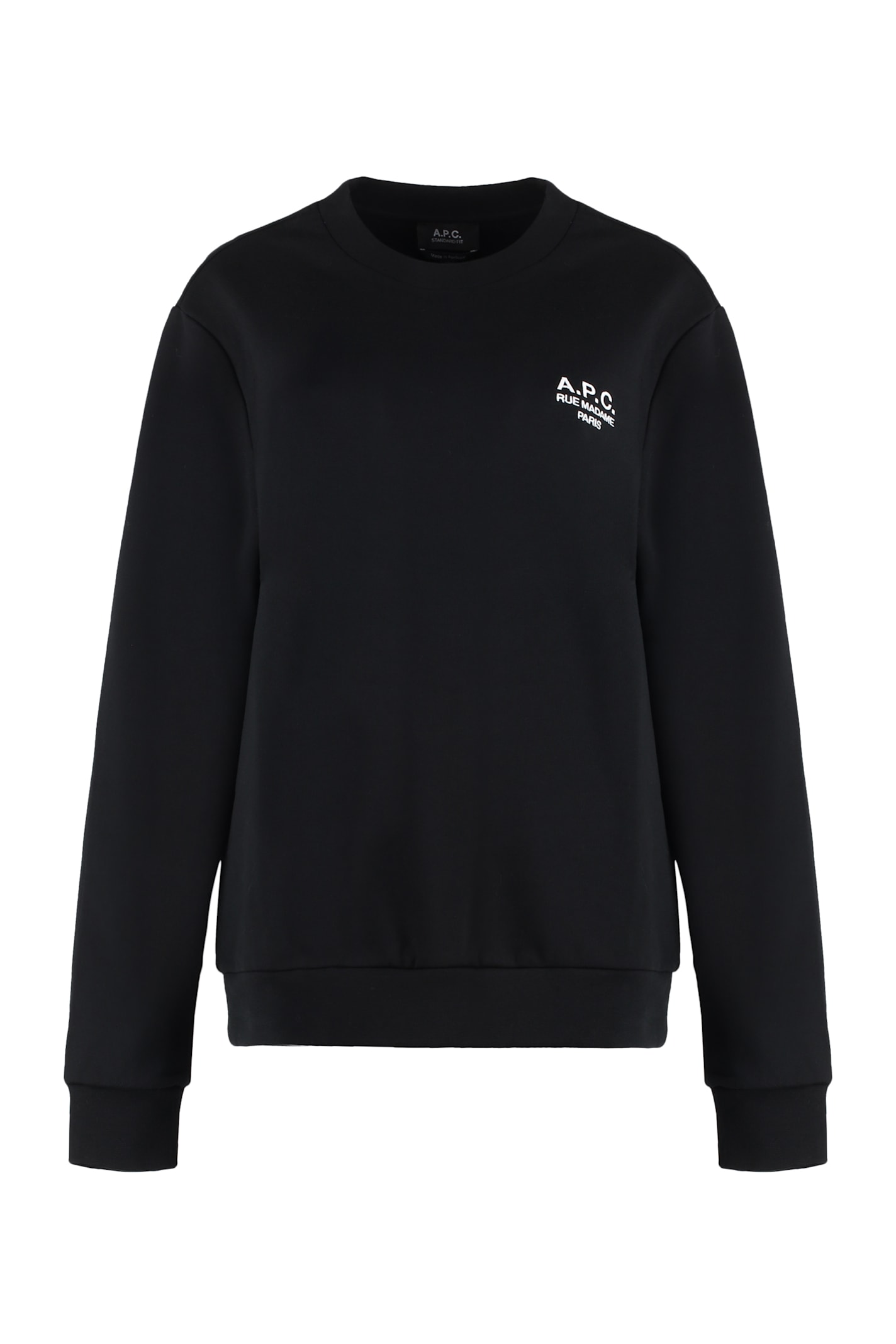 A. P.C. Sweat Standart Rue Madame Cotton Crew-neck Sweatshirt