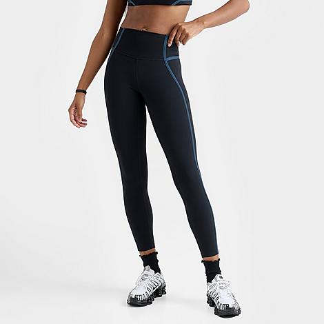 Nike Women's One Dri-FIT High-Waisted 7/8 Leggings in Black/White Size: XS