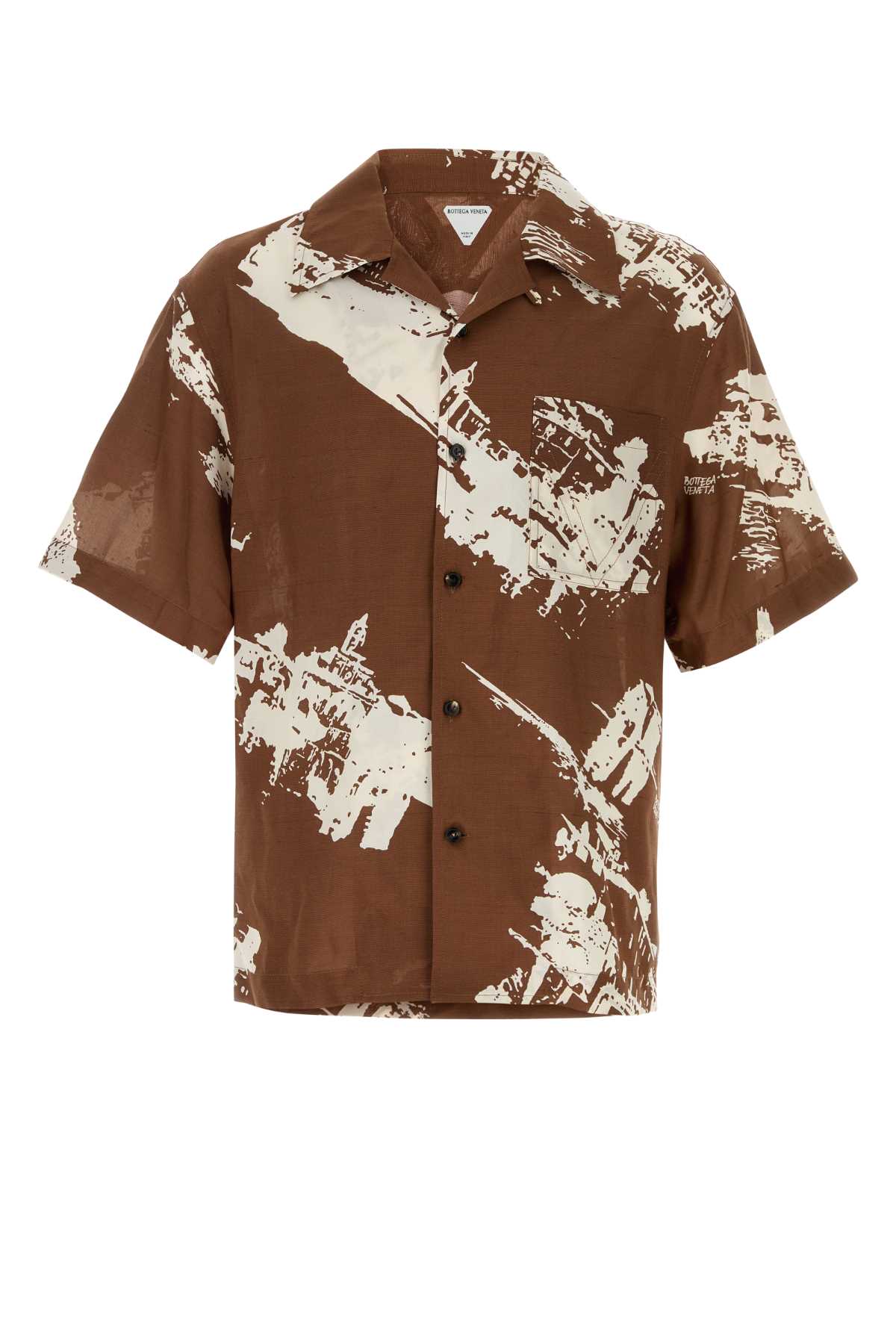 Bottega Veneta Printed Silk Blend Shirt