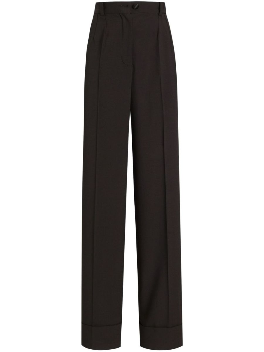 Dolce & Gabbana High Waist Pants In Black