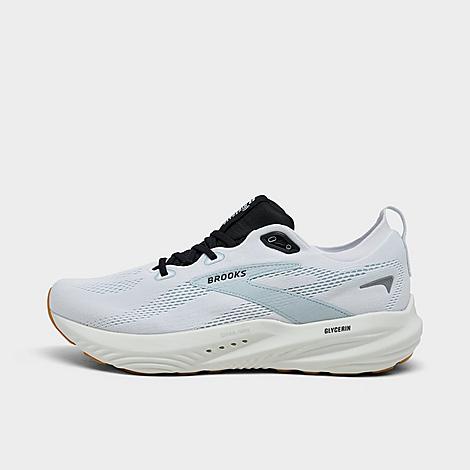 Brooks Men's Glycerin 22 Running Shoes in Bright White/Winter Sky/Black Size: 7.5