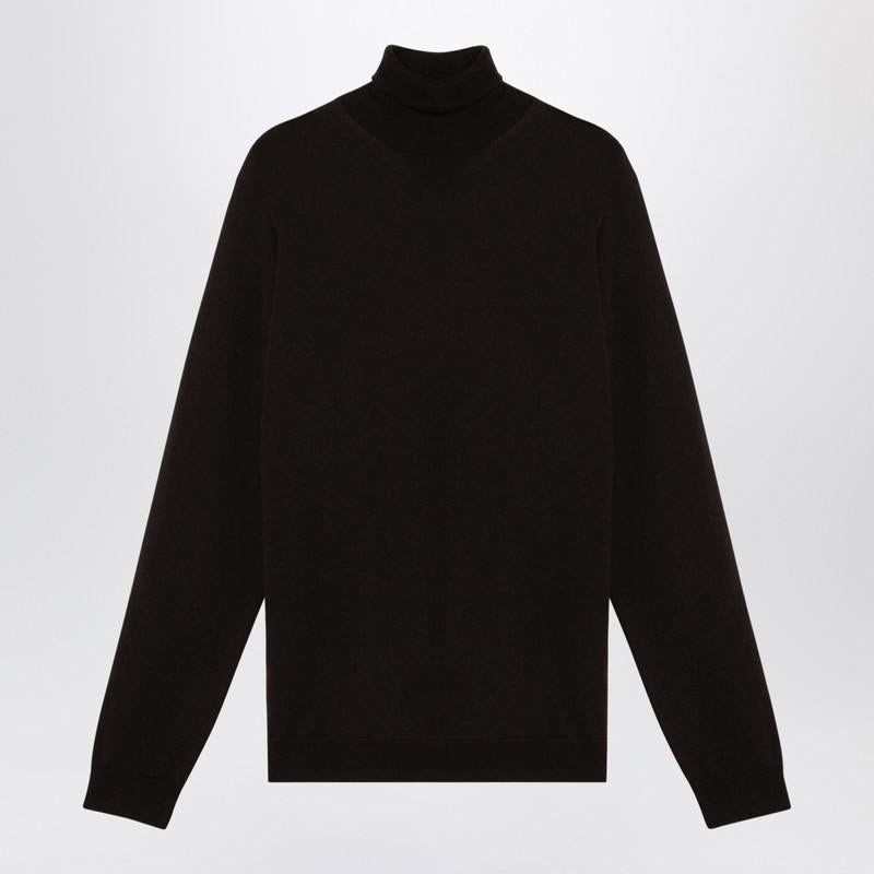 Roberto Collina Ebony Turtleneck Sweater