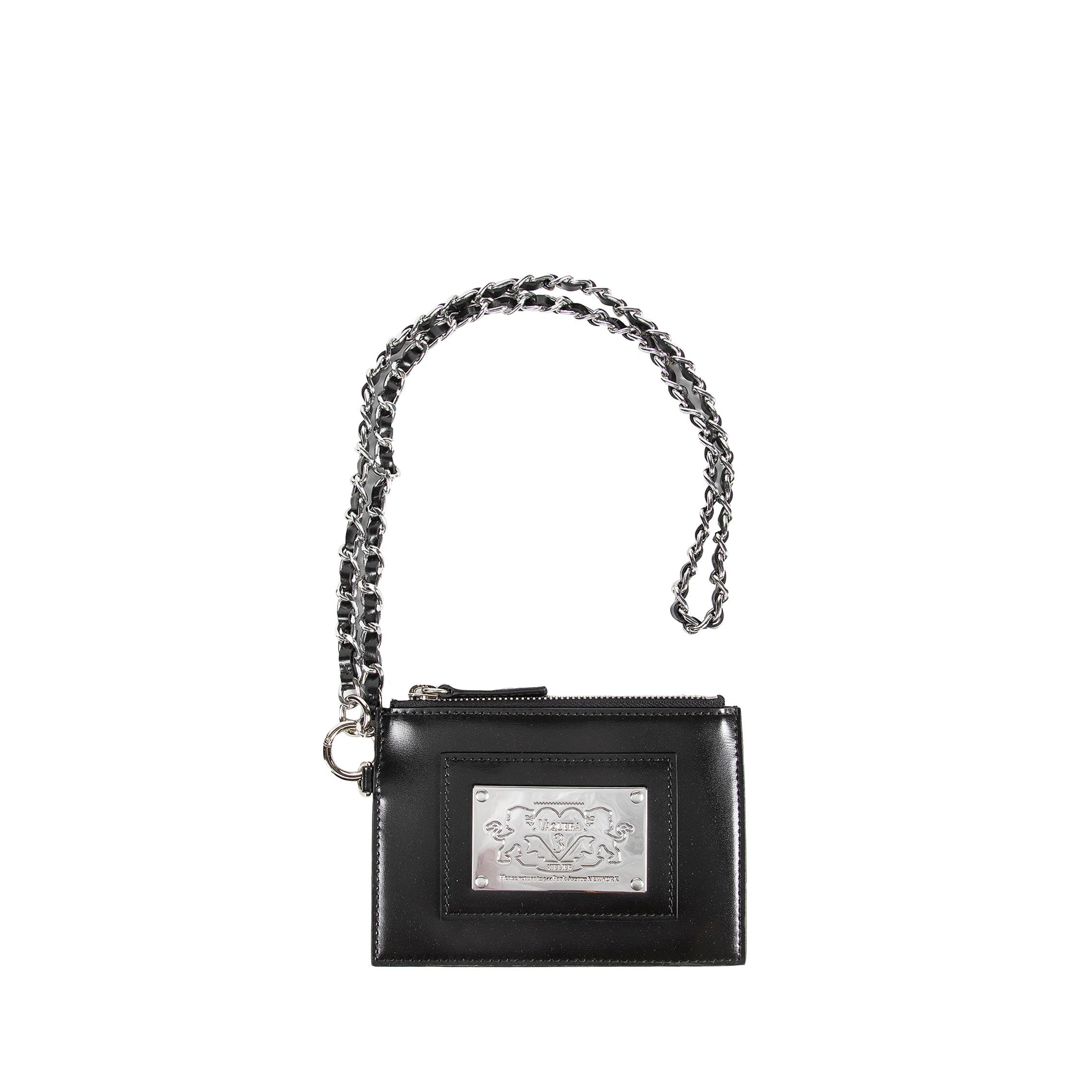 Coated Cotton Patch Chain Wallet