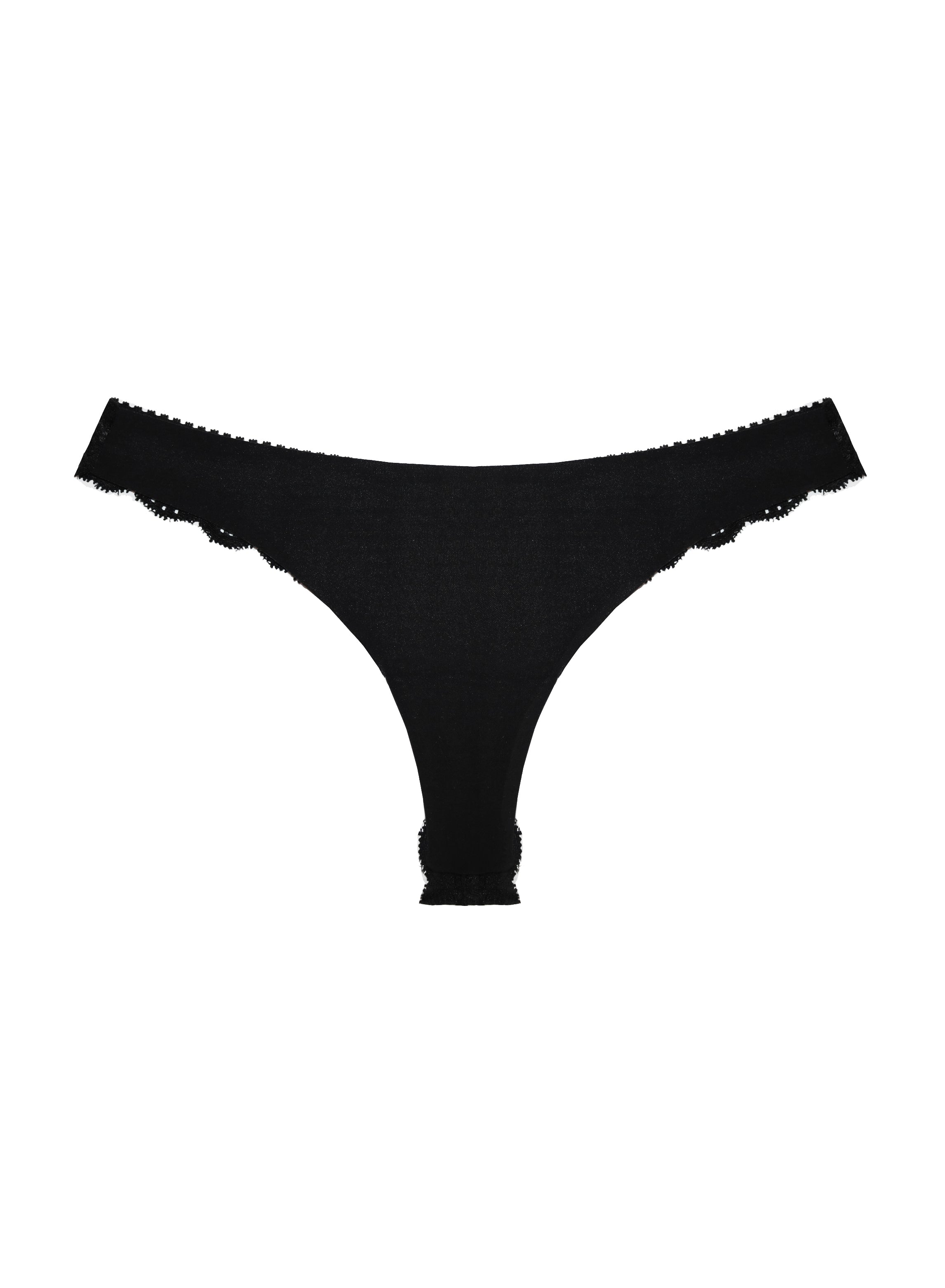 Fleur du Mal Charlotte Lace Seamless Thong