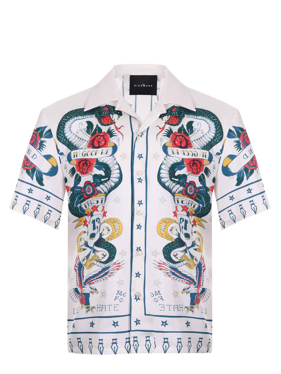 John Richmond Silk Twill Shirt