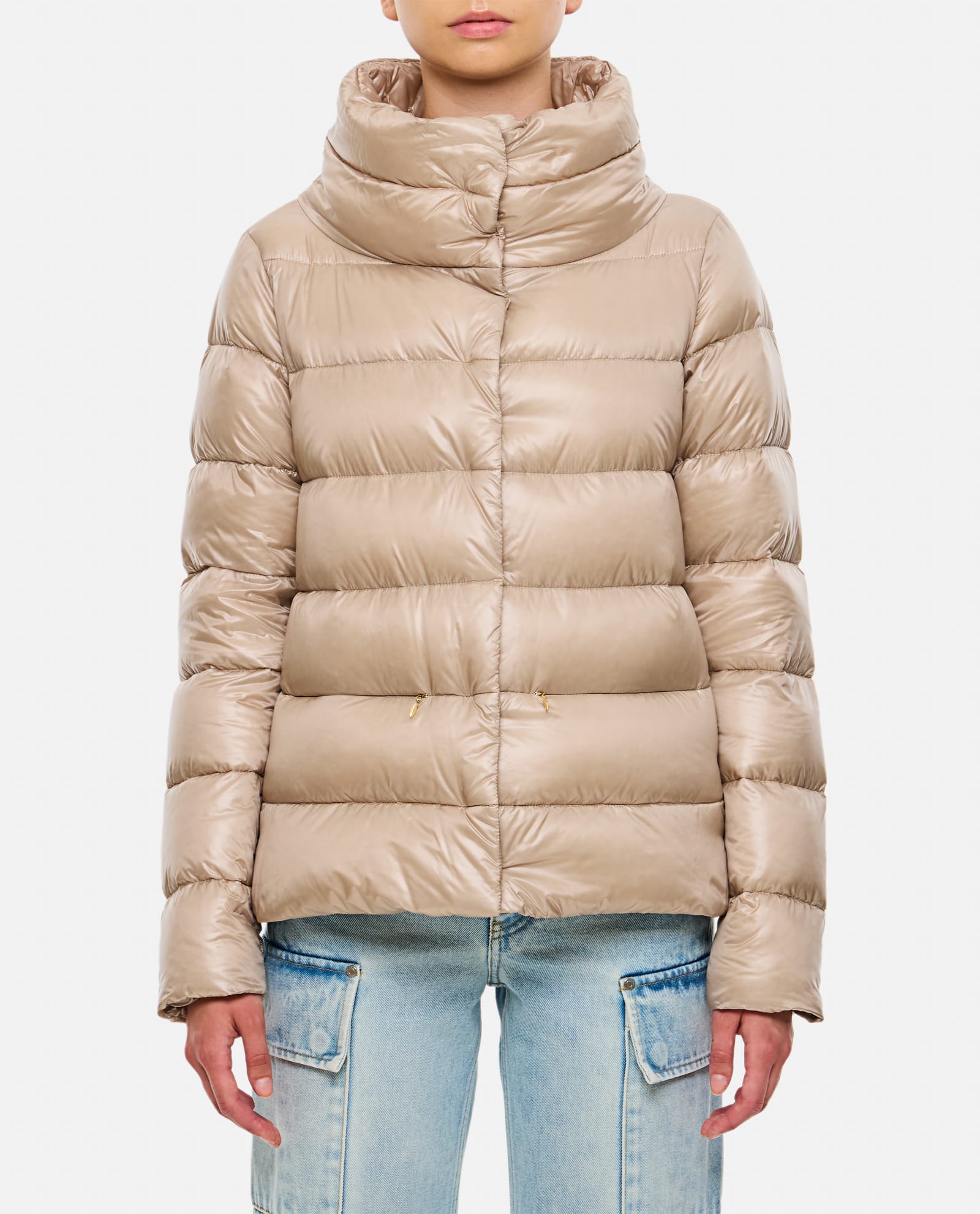 Herno Monogram Detail Down Cape