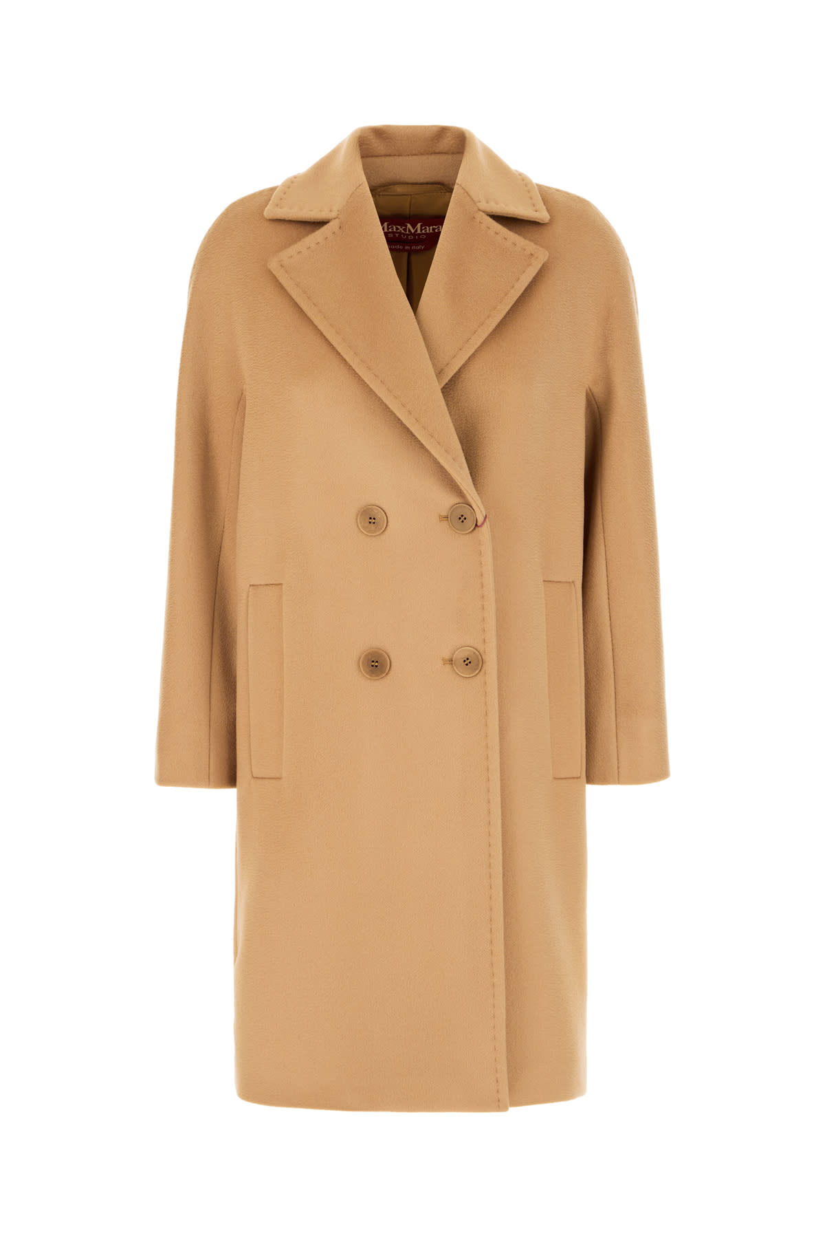 Max Mara Studio Beige Wool Coat