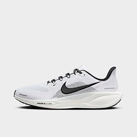 Nike Men's Pegasus 41 Running Shoes in White/Black/Pure Platinum Size: 10.0