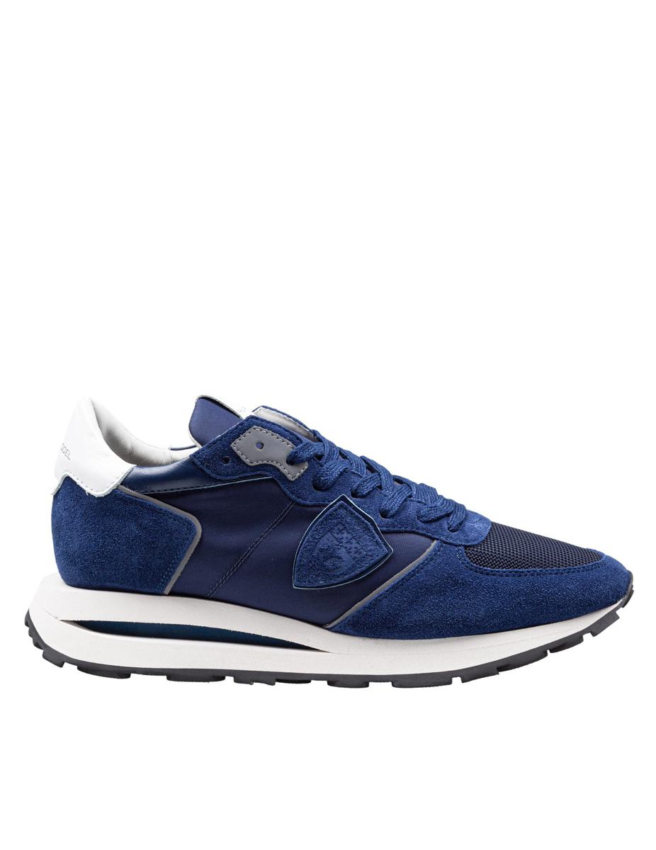 Philippe Model Sneaker In Camoscio E Tessuto Tecnico