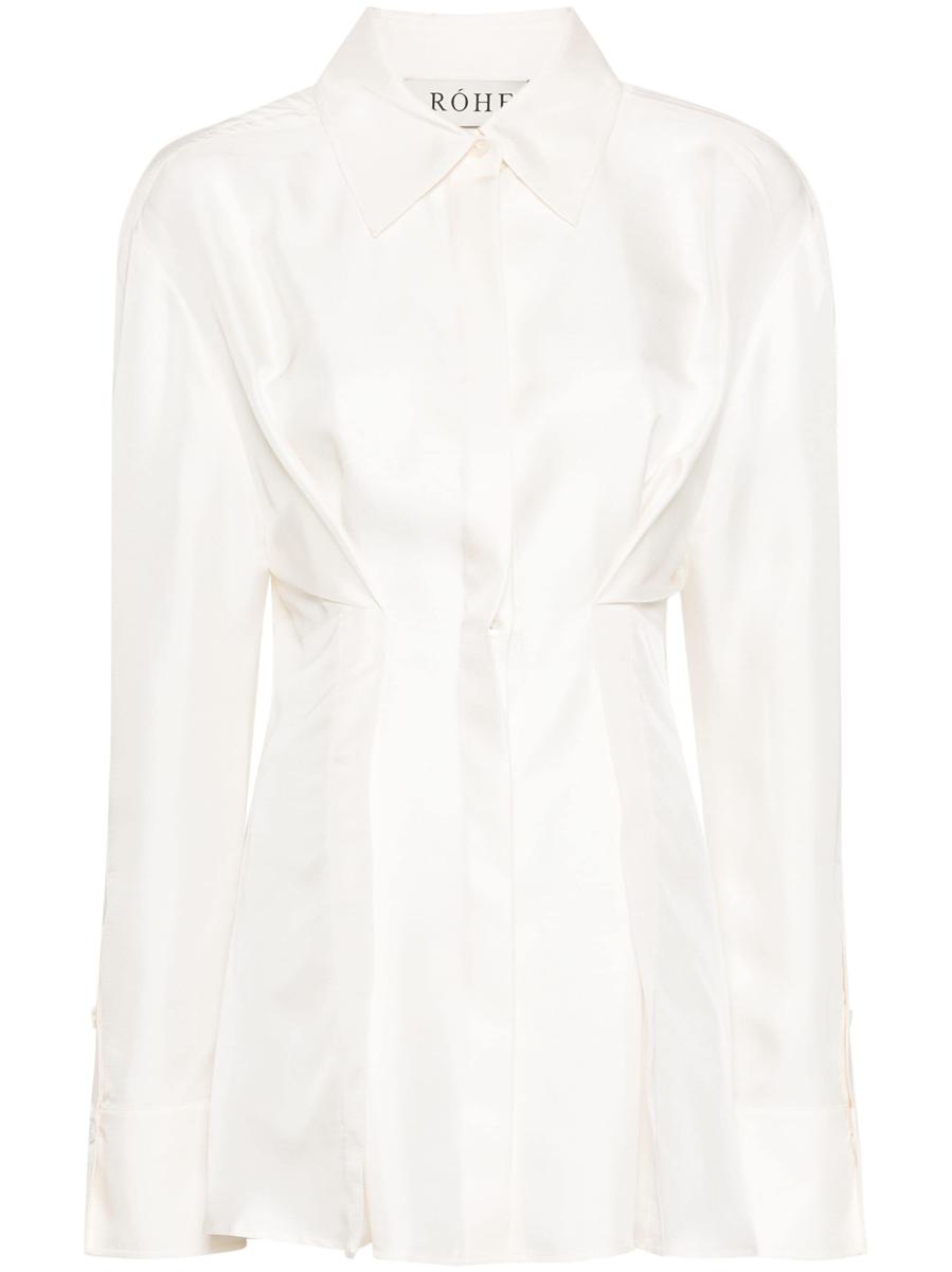 Róhe Waisted Silk Top Clothing