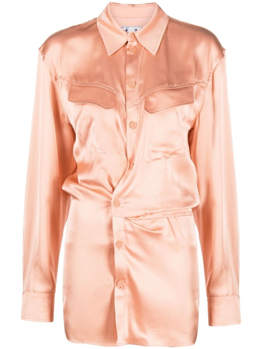 Off-White Shirt Dress