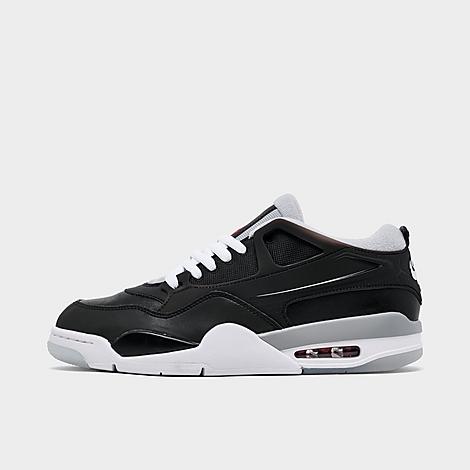 Jordan Men's Air 4 RM Casual Shoes in Black/Fire Red/Wolf Grey Size: 9.5