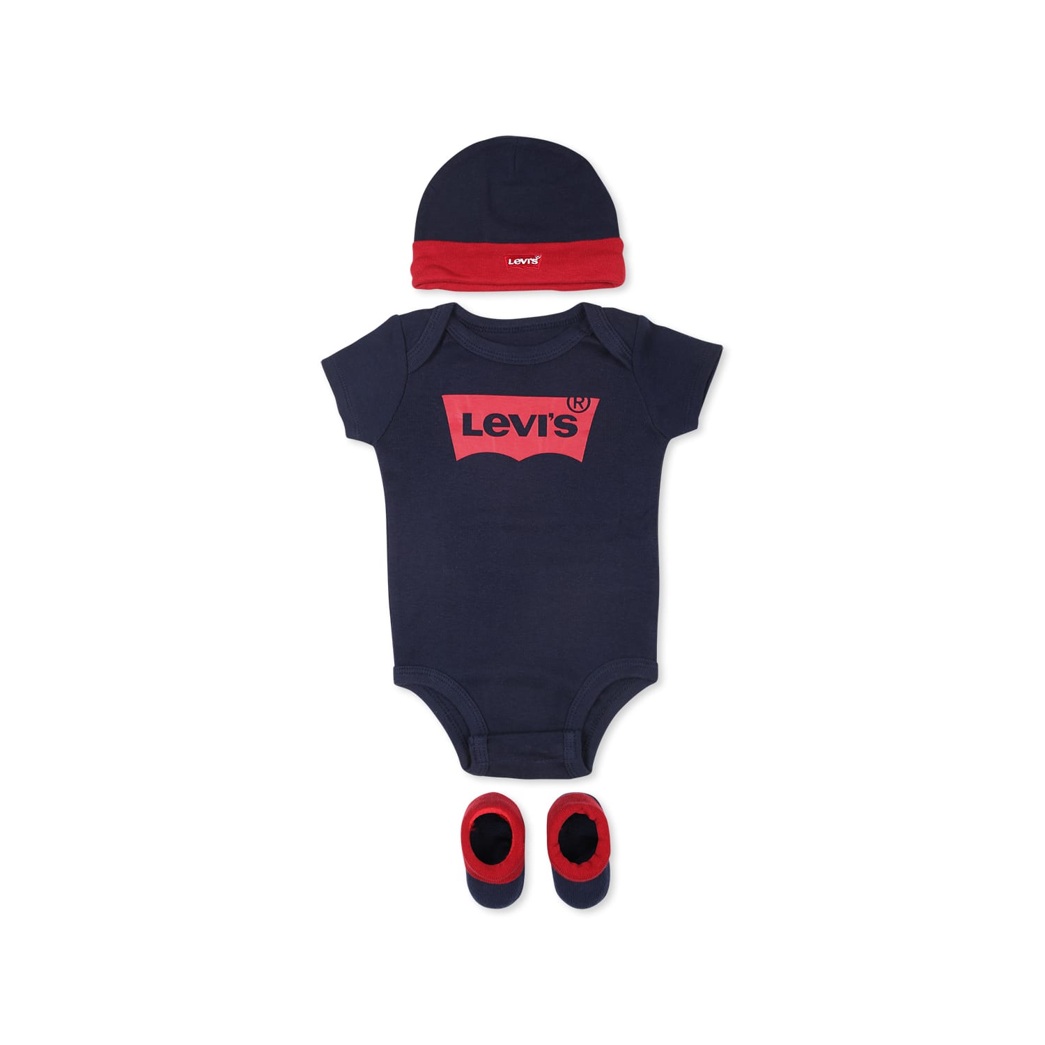 Levi's Blue Set For Baby Boy With Logo