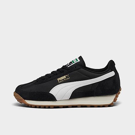 PUMA Women's Easy Rider Casual Shoes in Puma Black/Puma White/Gum Size: 6.0