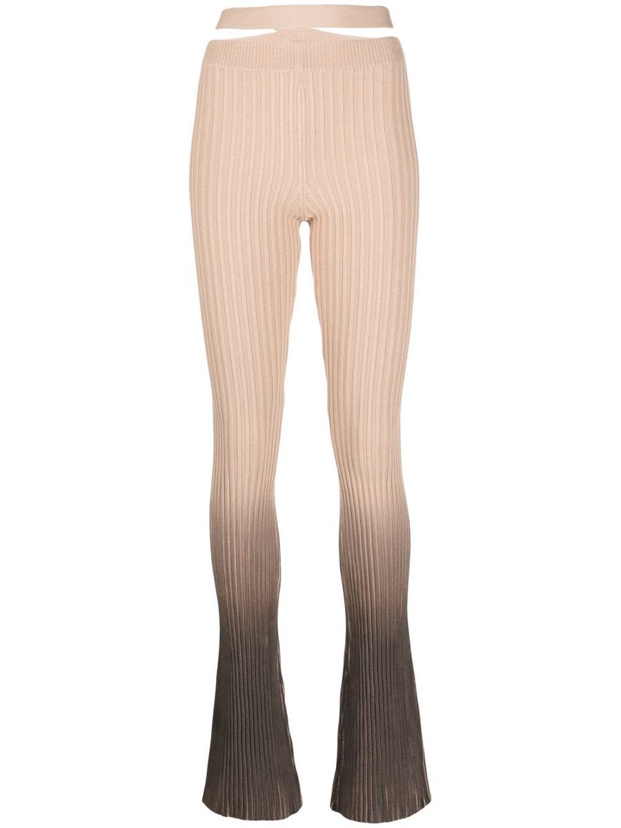Andreādamo Printed Cut-Out Trousers