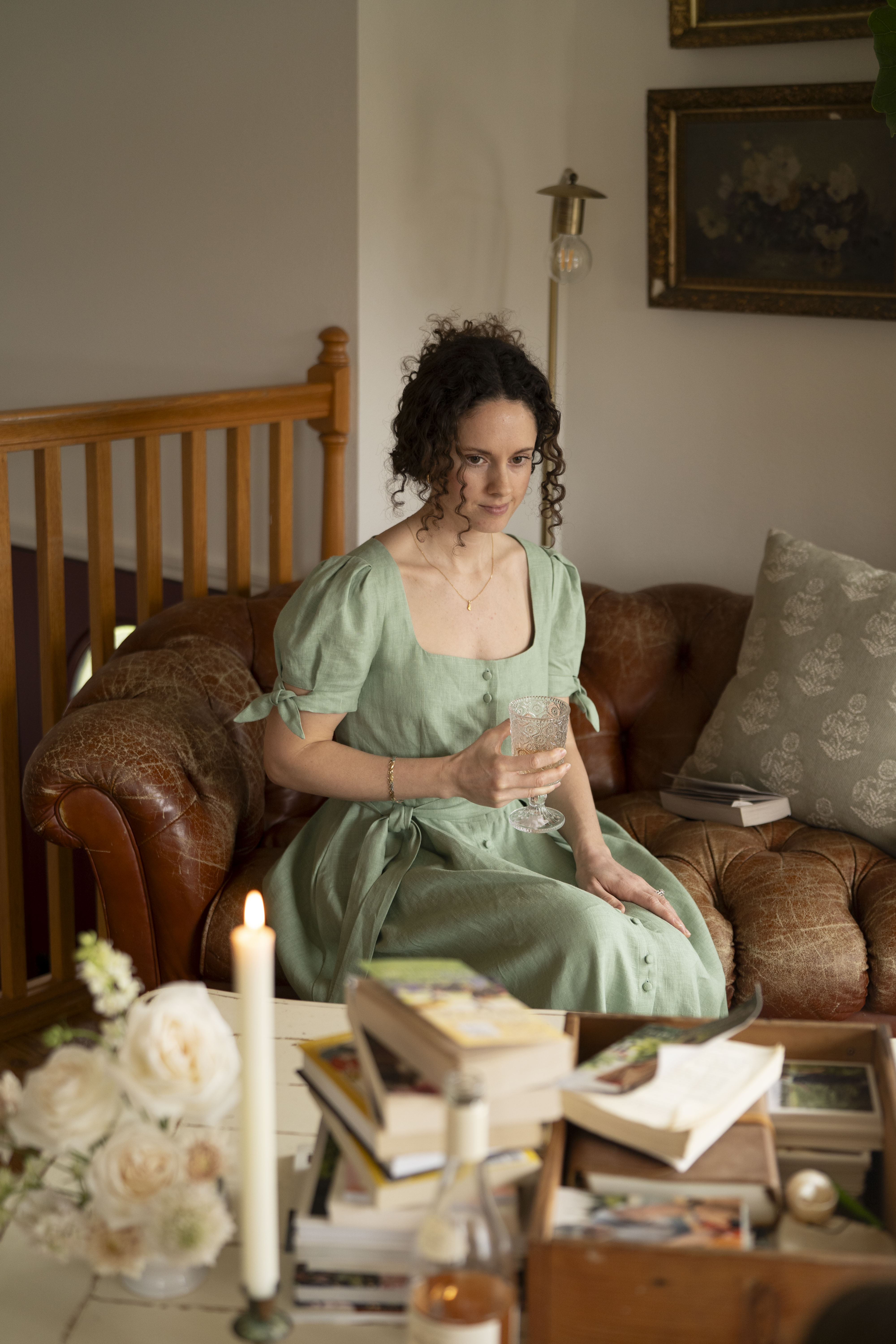 Cherry Orchard Dress | Linen dress