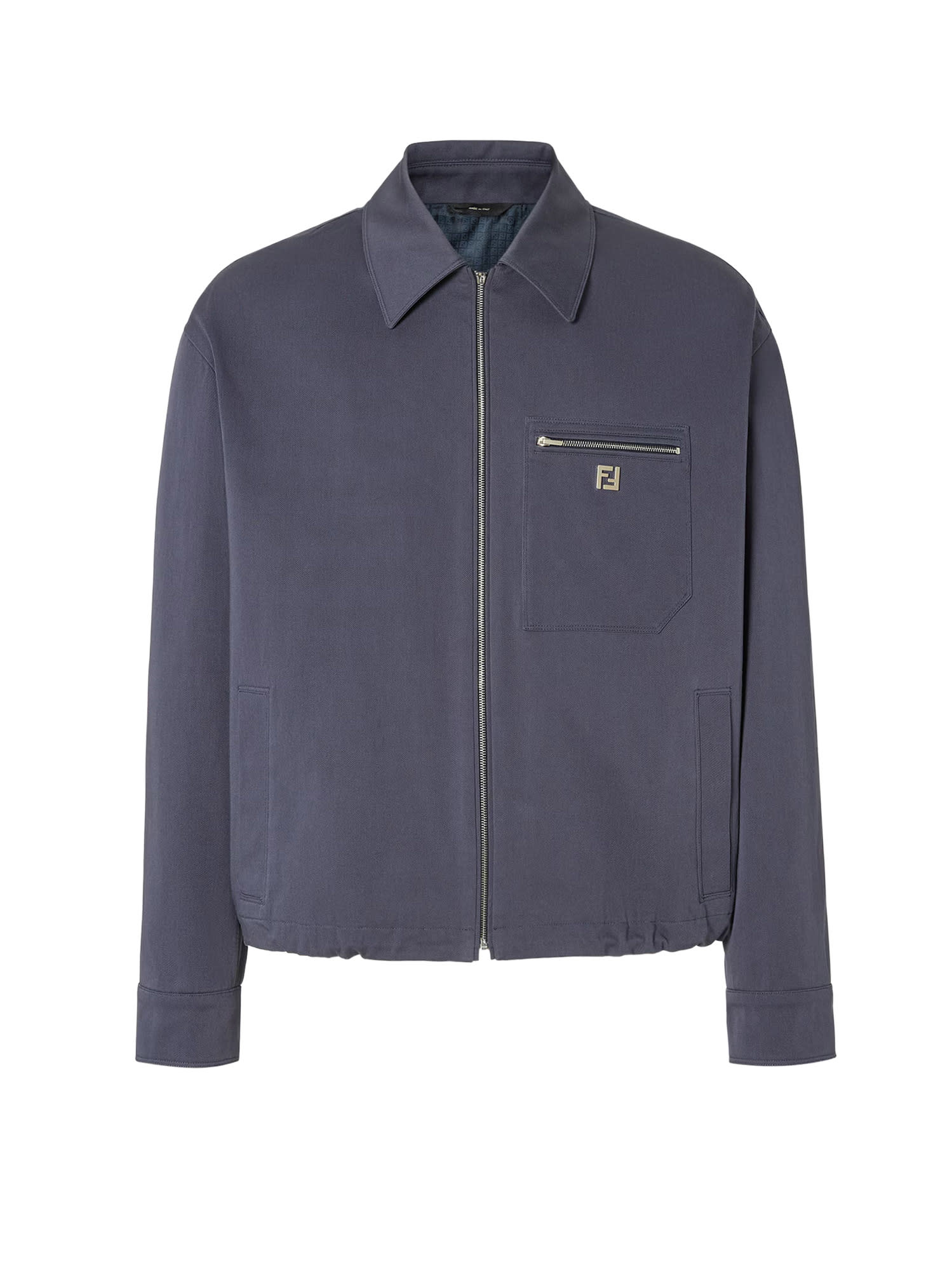 Fendi Cotton Jacket With Ff Detail