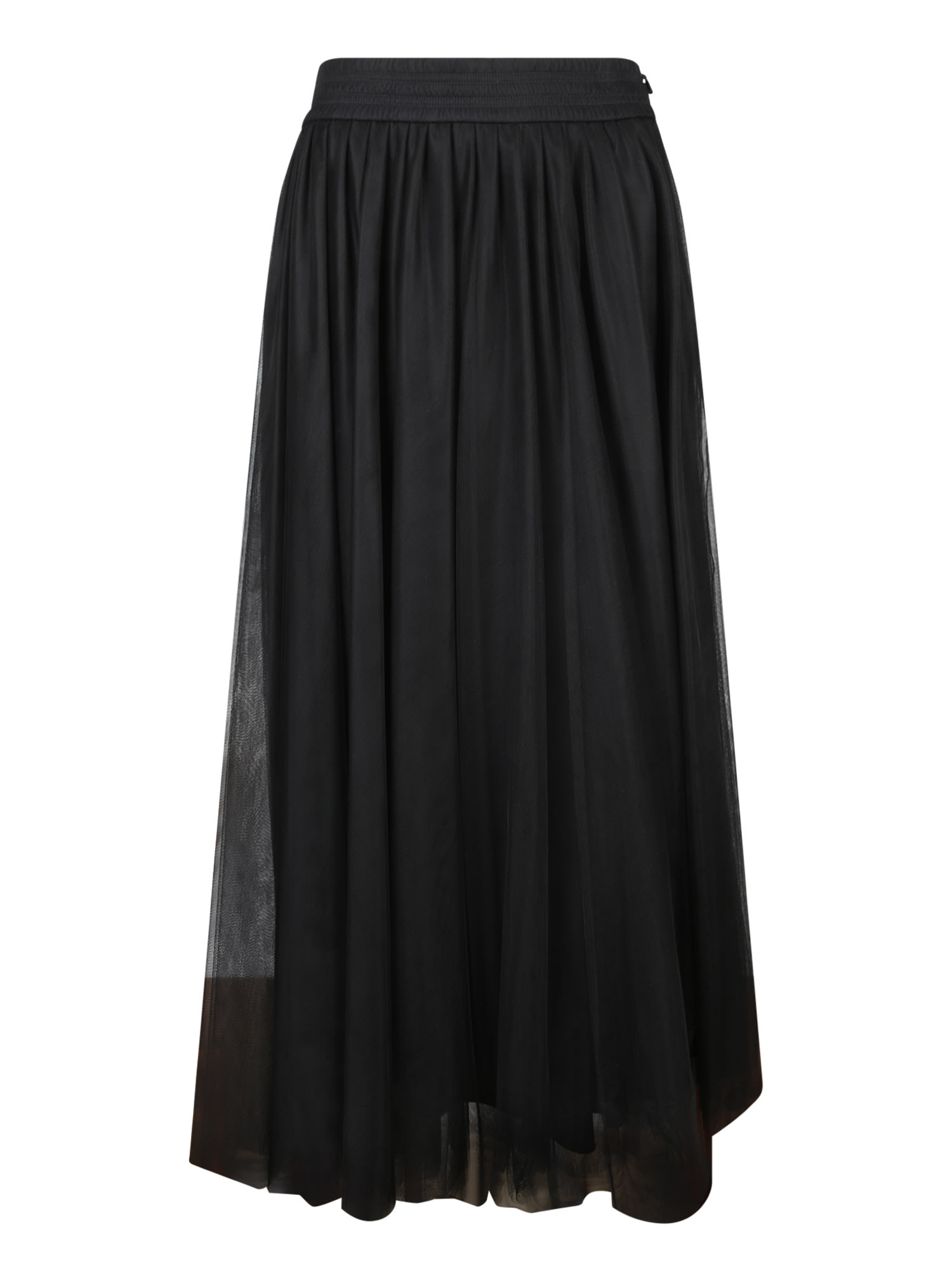 Fabiana Filippi Black Tulle Midi Skirt