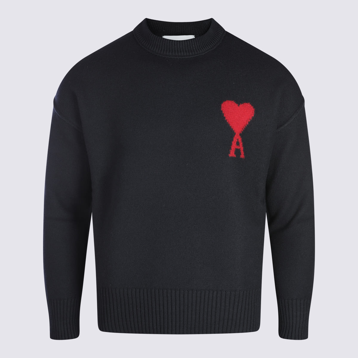 Ami Alexandre Mattiussi Black Wool Knitwear