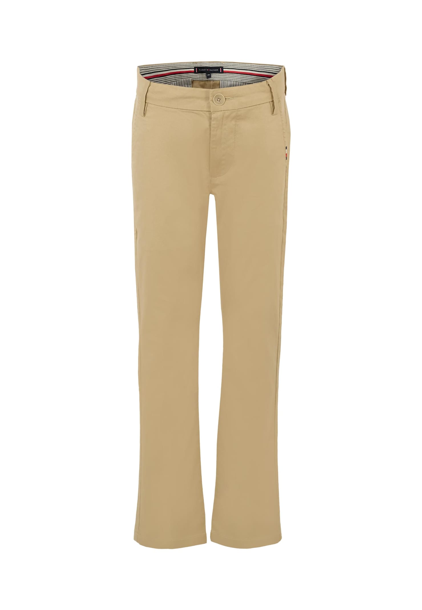 Tommy Hilfiger Beige Trousers For Boy With Flag