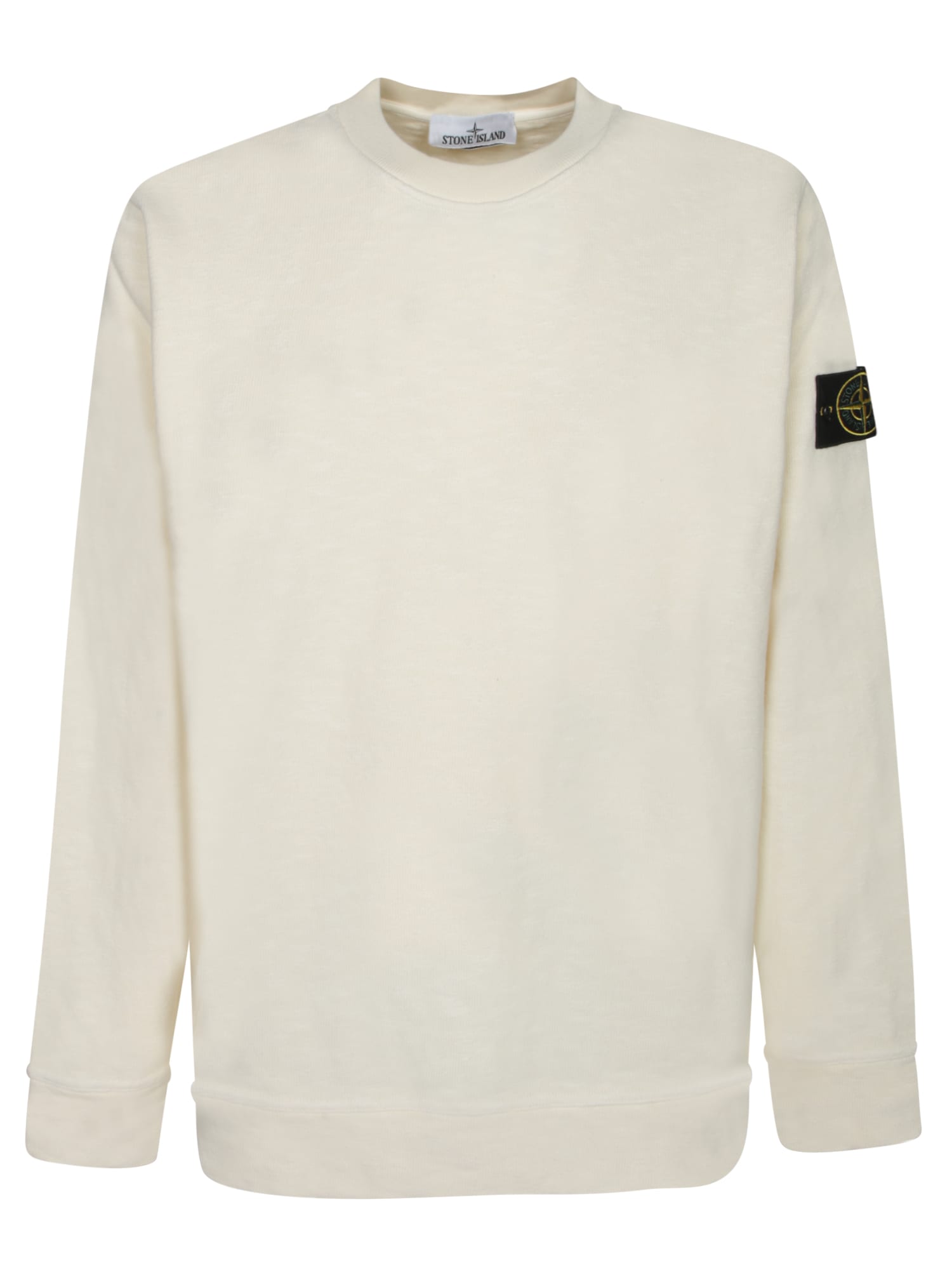 Stone Island Brushed Ivory Sweatshirt