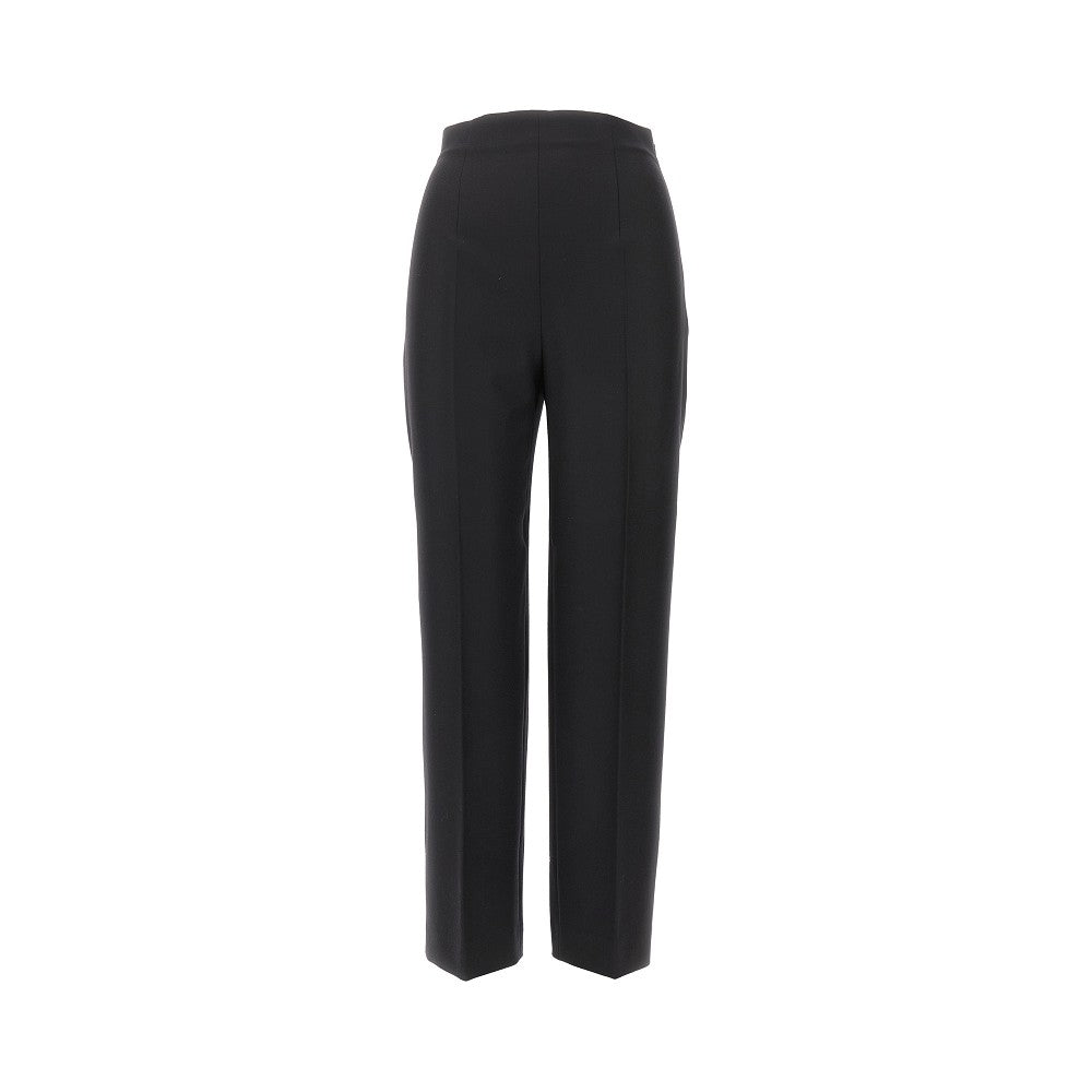 ALBERTA FERRETTI Stretch flannel cigarette trousers Woman