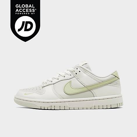 Nike Women's Dunk Low Casual Shoes in Phantom/Light Bone/Olive Aura Size: 5