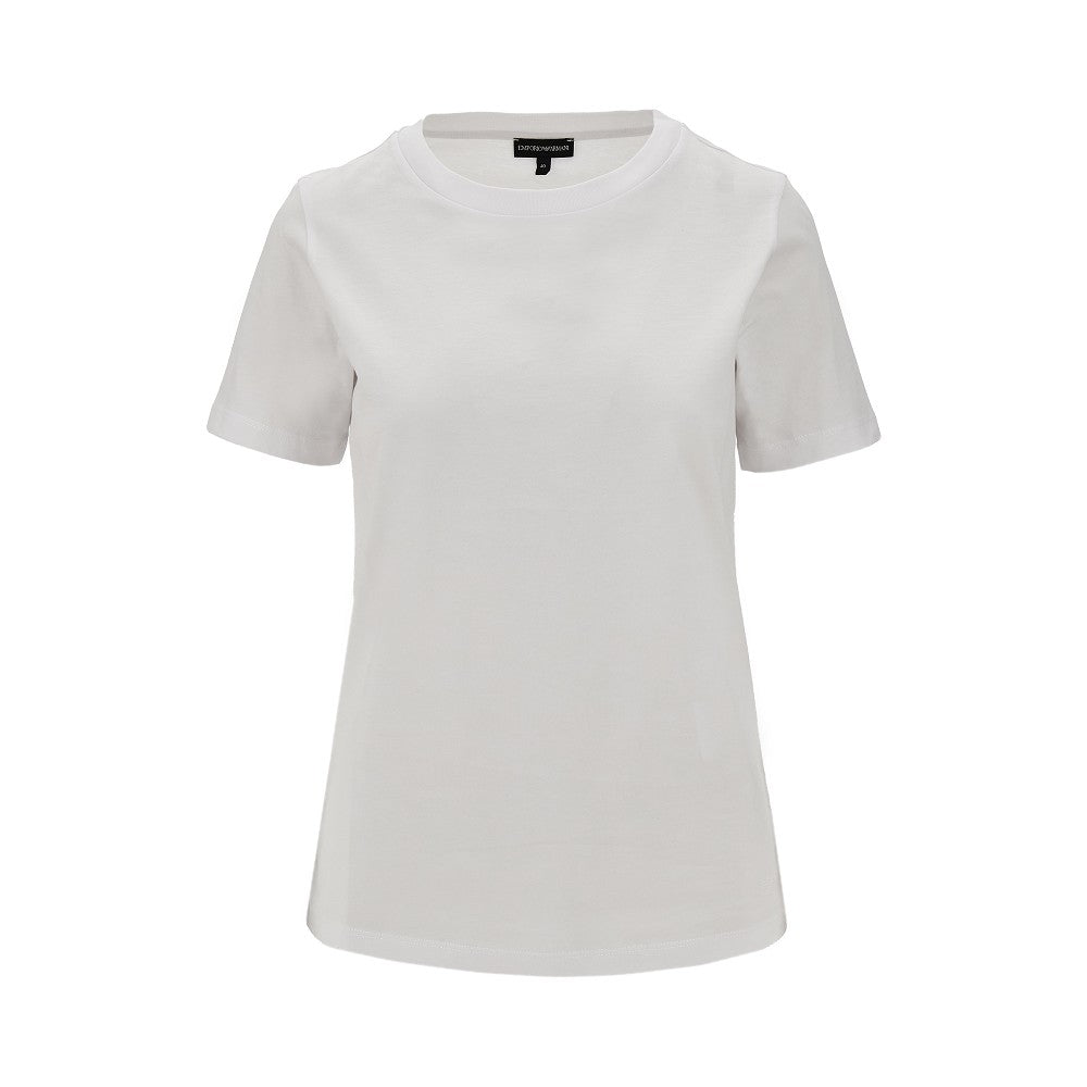 EMPORIO ARMANI T-shirt with logo embroidery Woman