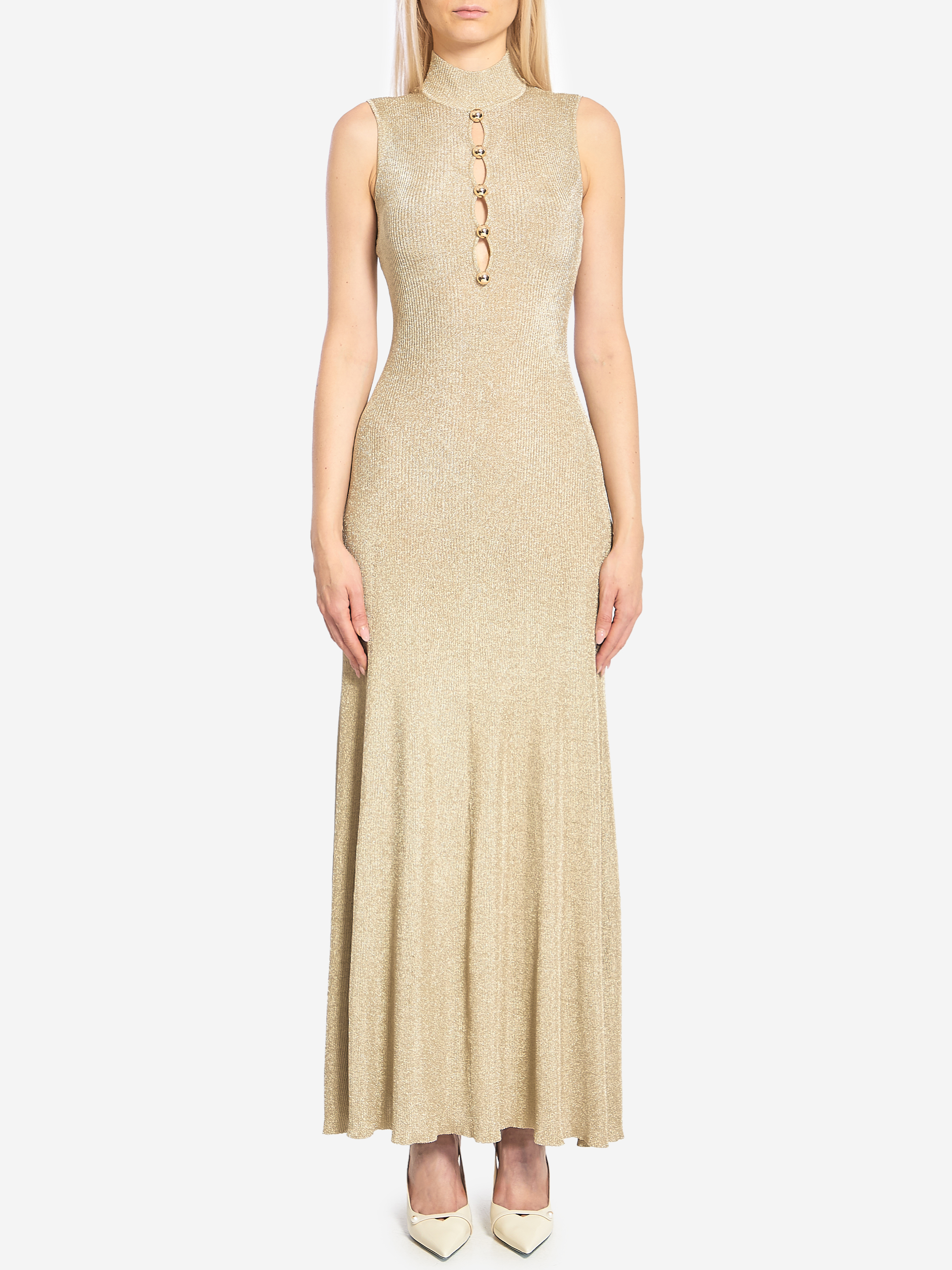 Gold maxi dress