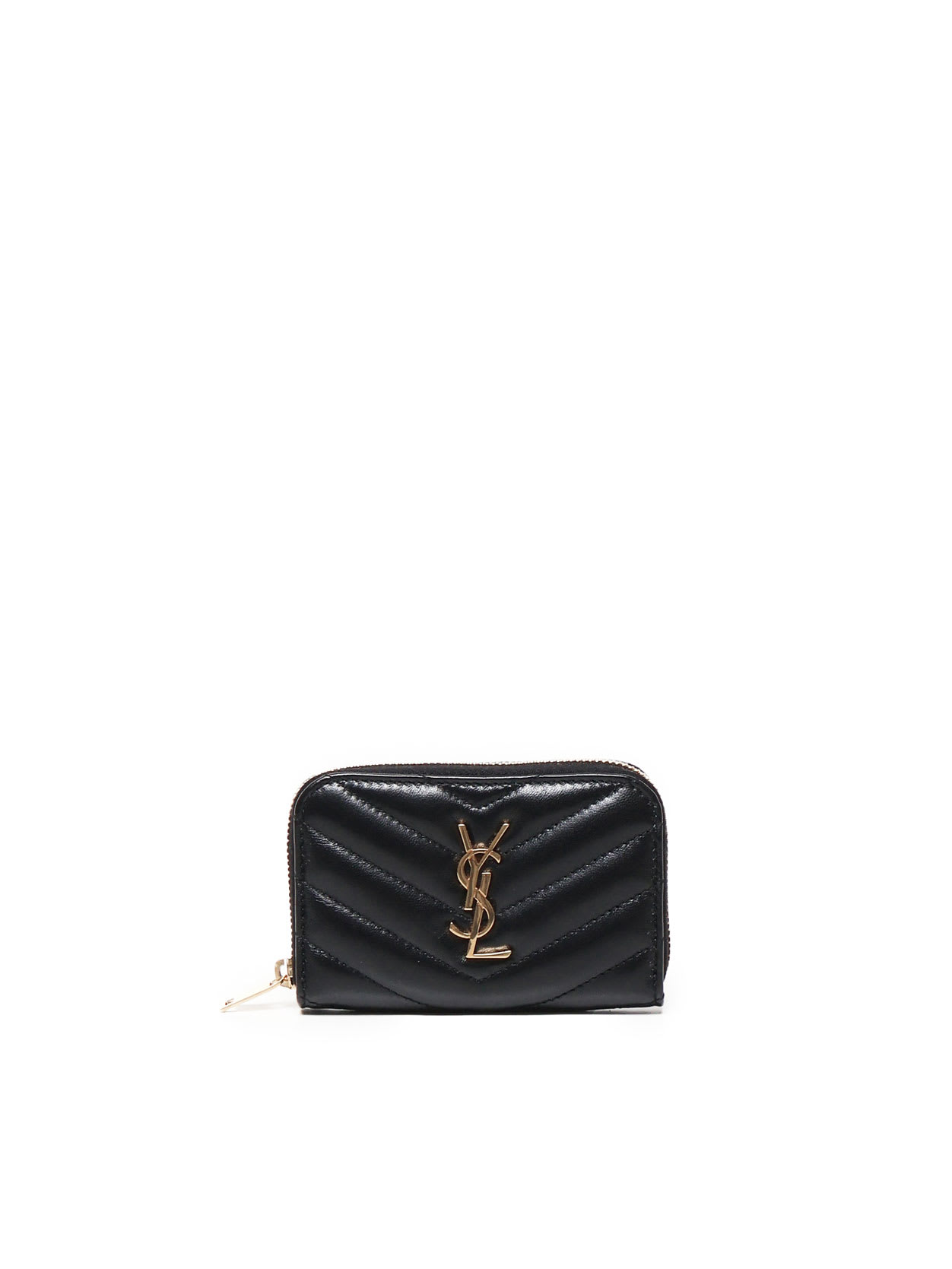 Saint Laurent Black Nappa Leather Wallet