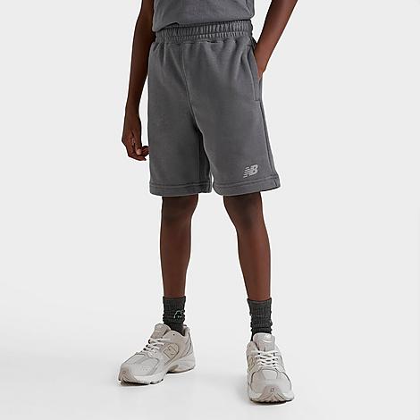 New Balance Kids Small Logo Shorts in Castlerock