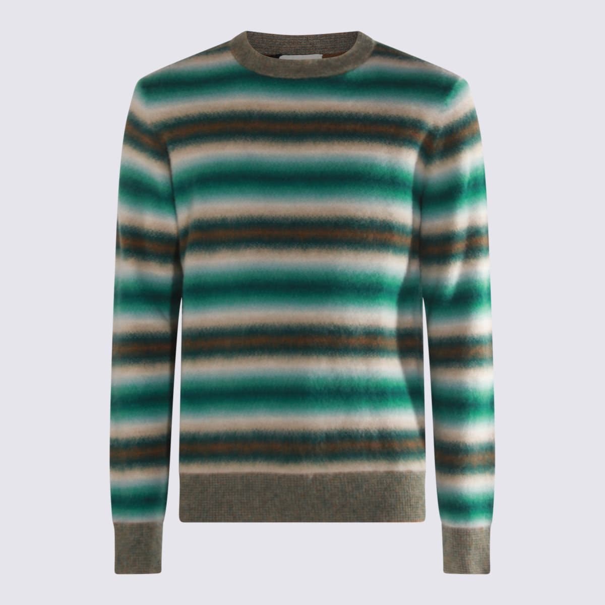 Piacenza Cashmere Multicolor Green Wool Knitwear