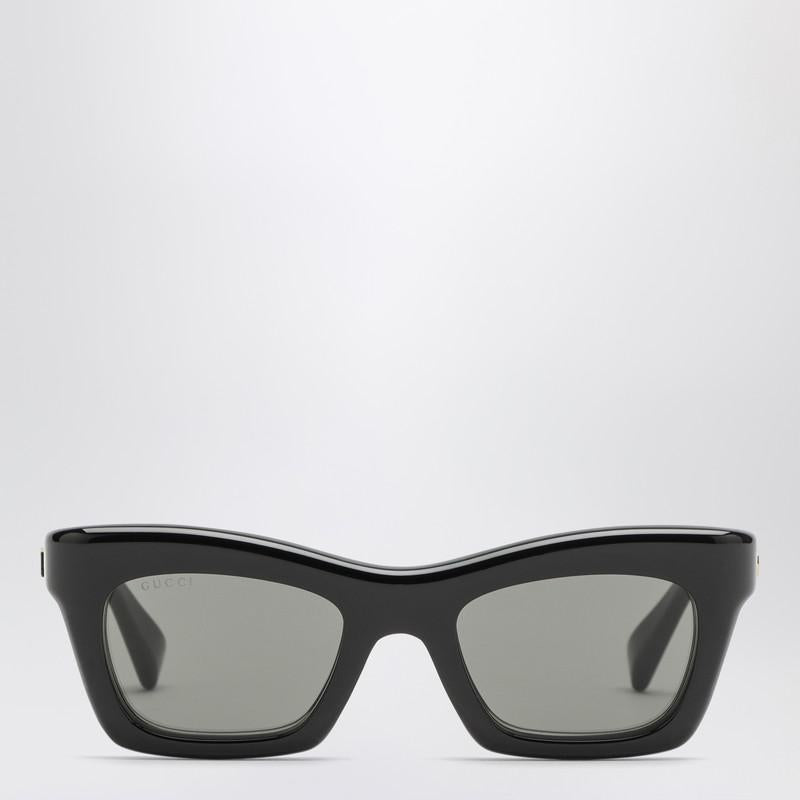 Gucci Black Rectangular Sunglasses