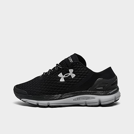 Under Armour Men's Speedform Gemini Running Shoes in Black/Mod Grey/Metallic Silver Size: 7