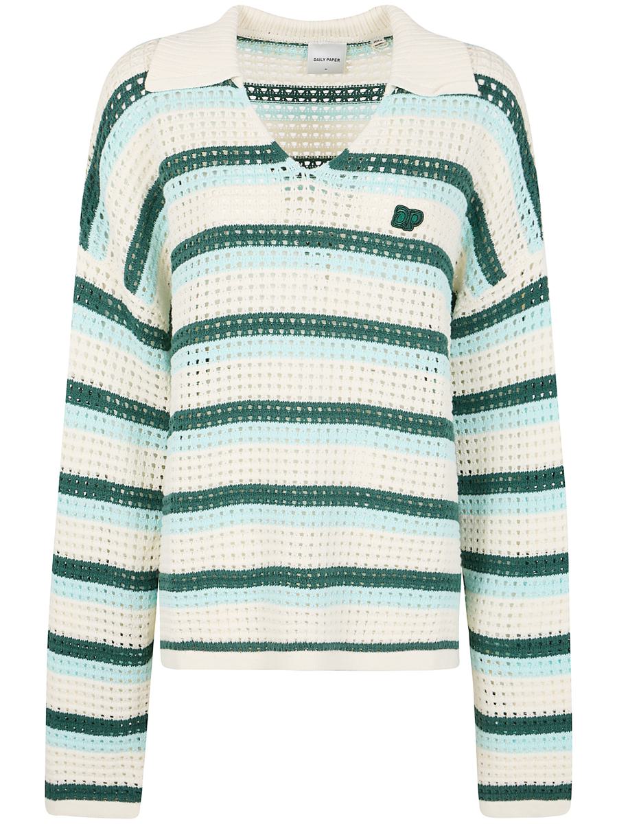 Daily Paper Crochet V Neck Sweater Clothing