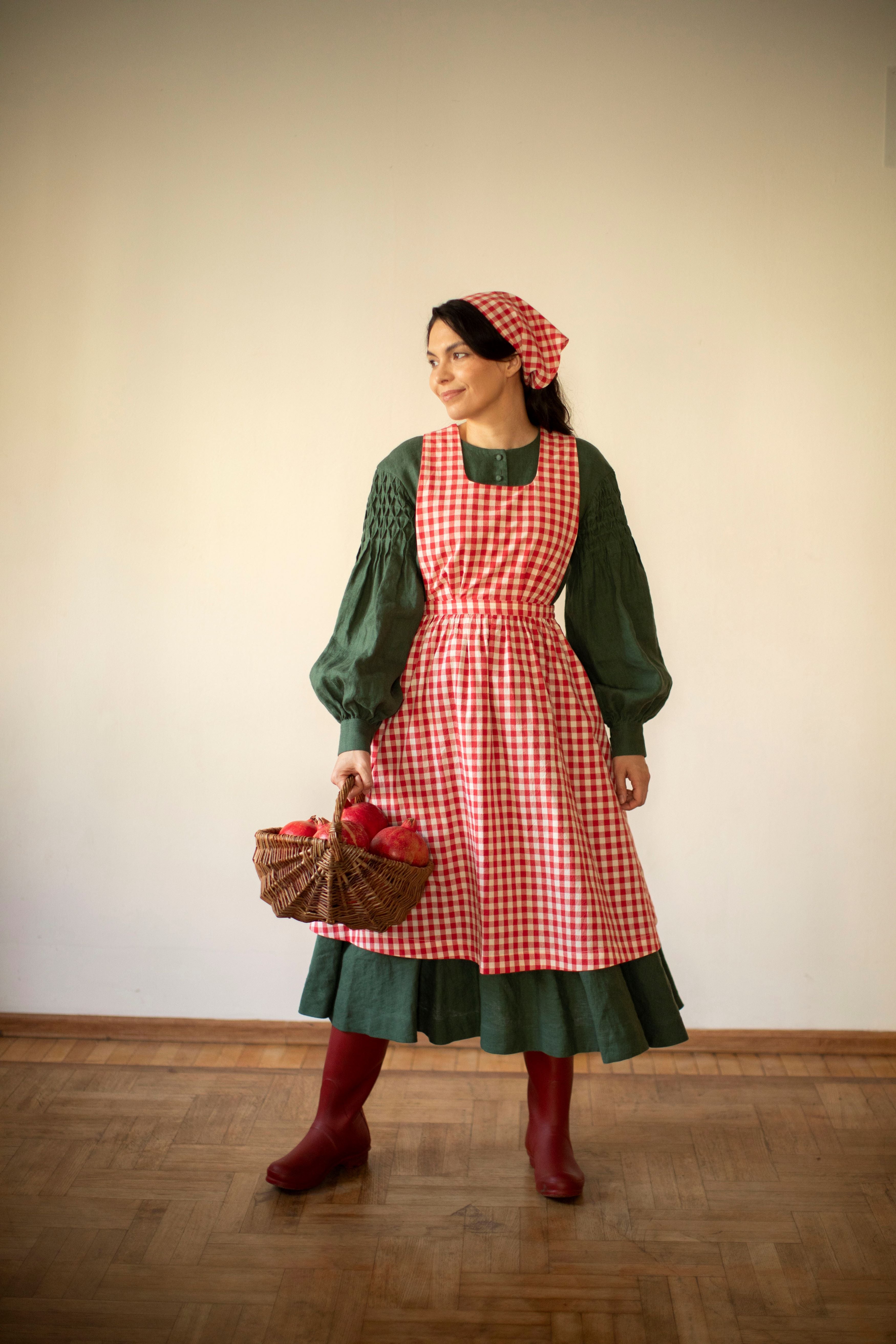 Gingham Beth Pinafore