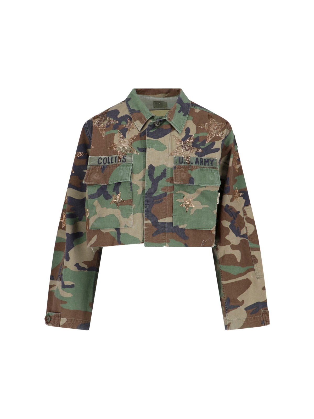 Rossano Perini Camouflage Crop Jacket