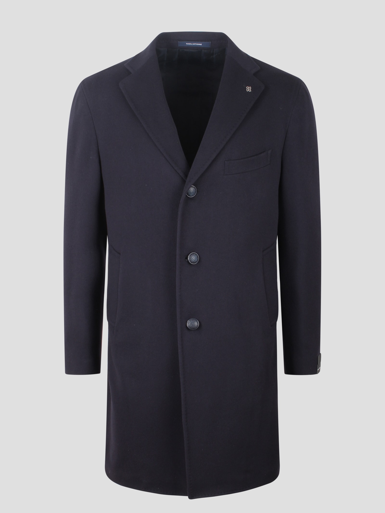 Tagliatore Virgin Wool And Cashmere Coat