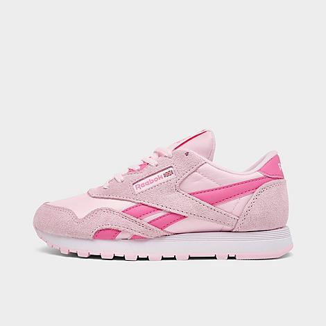 Reebok Girls Big Kids Classic Nylon Casual Shoes in Frosted Berry/Frosted Berry Size: 3.5