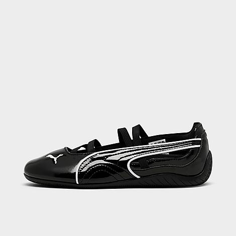 PUMA Women's Speedcat Ballet Shoes in BLACK GLOSSY Size: 5.5