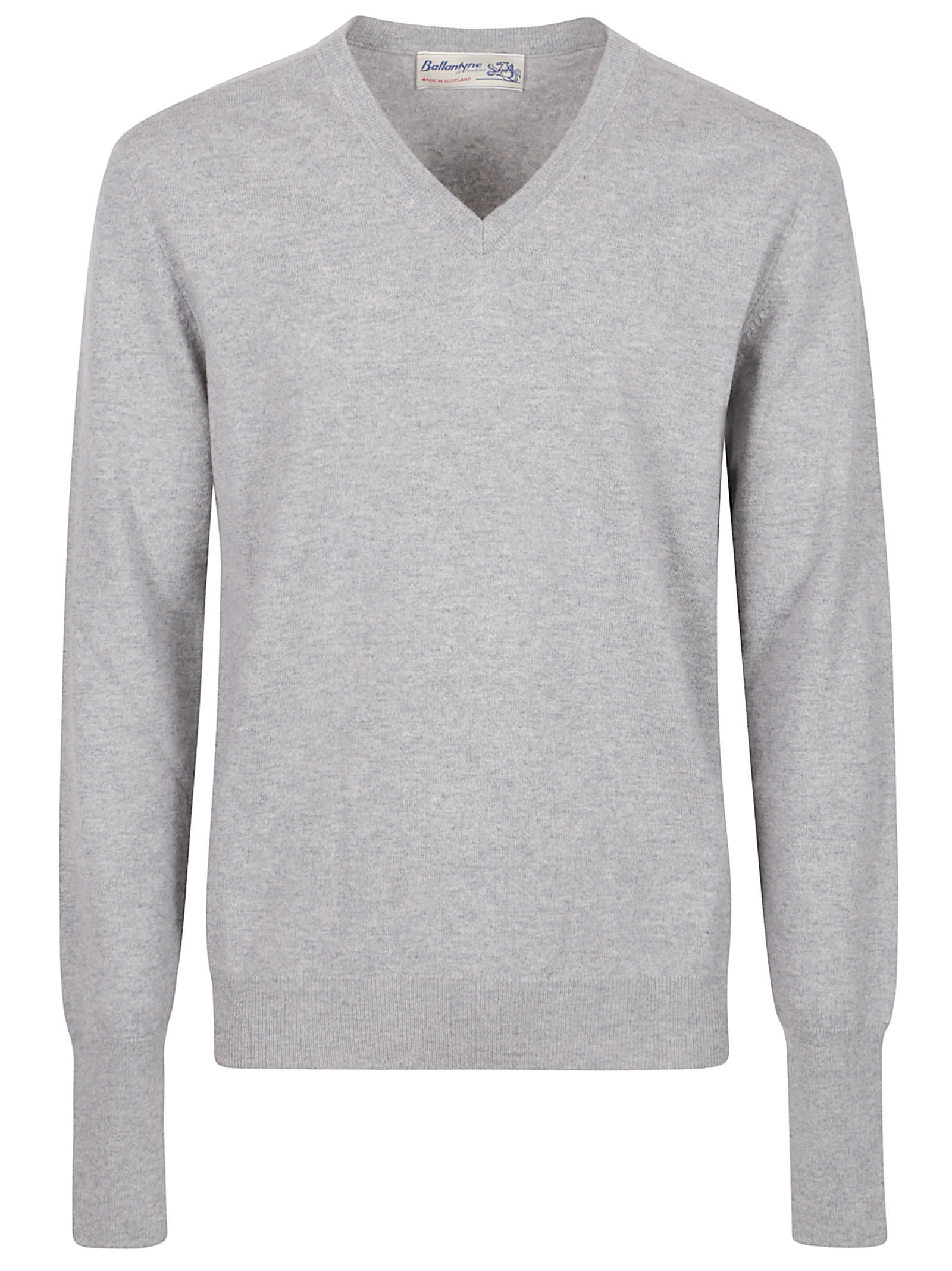 Ballantyne Plain V-neck Sweater