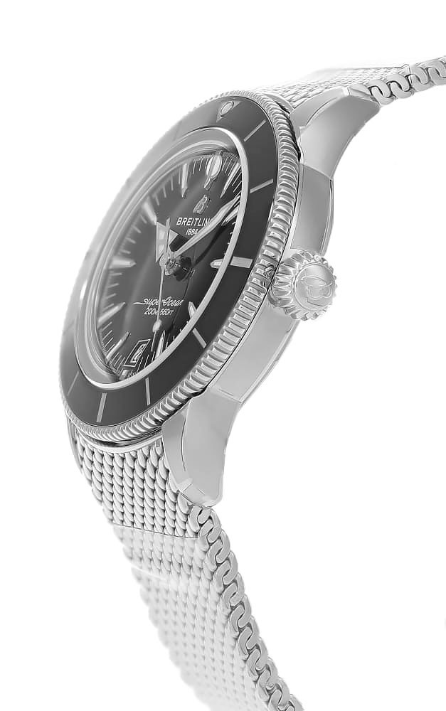 BREITLING Super Ocean Heritage B31 Automatic 42MM Black Dial SS Men's Watch AB3111241B1A1