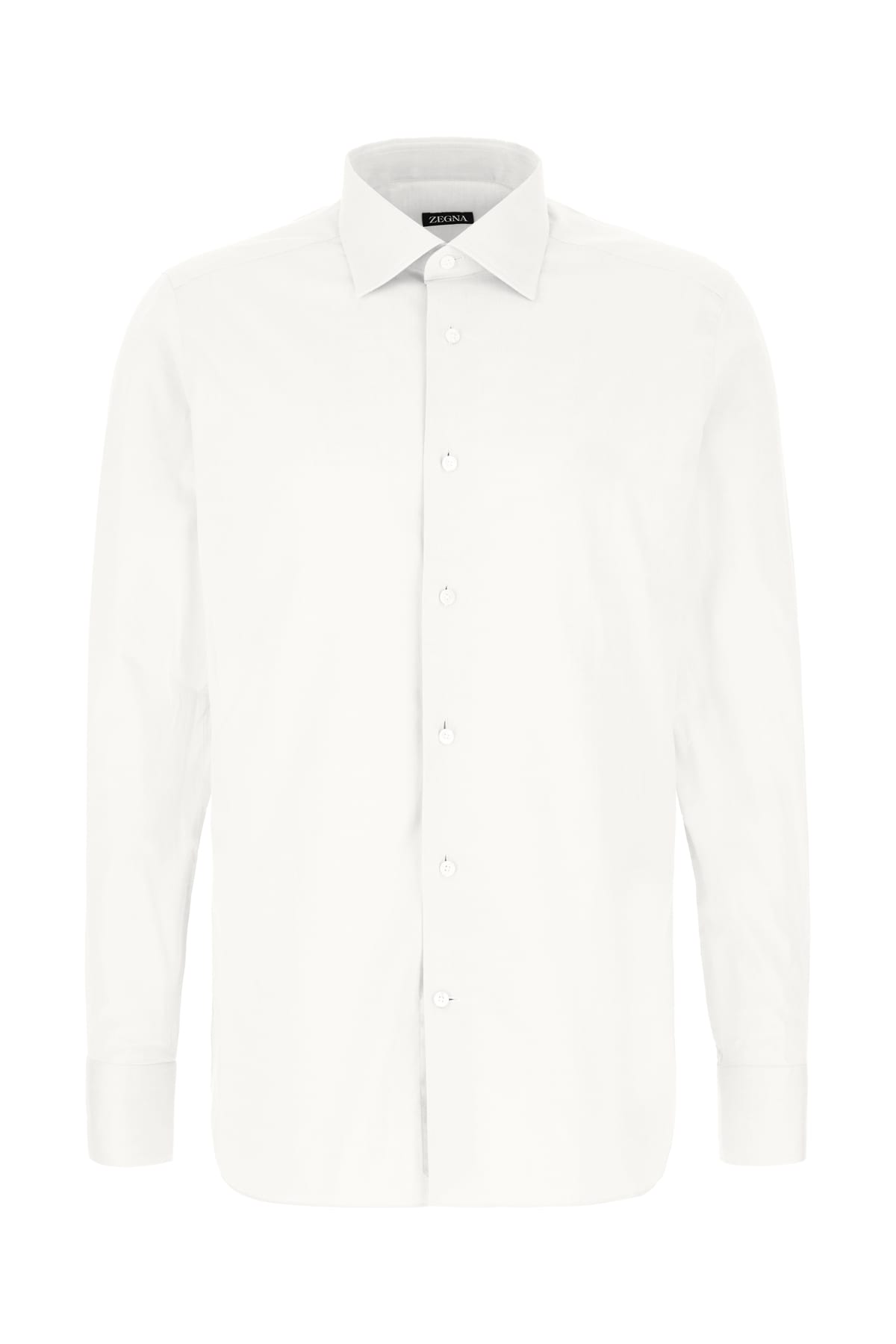 Zegna White Stretch Cotton Shirt